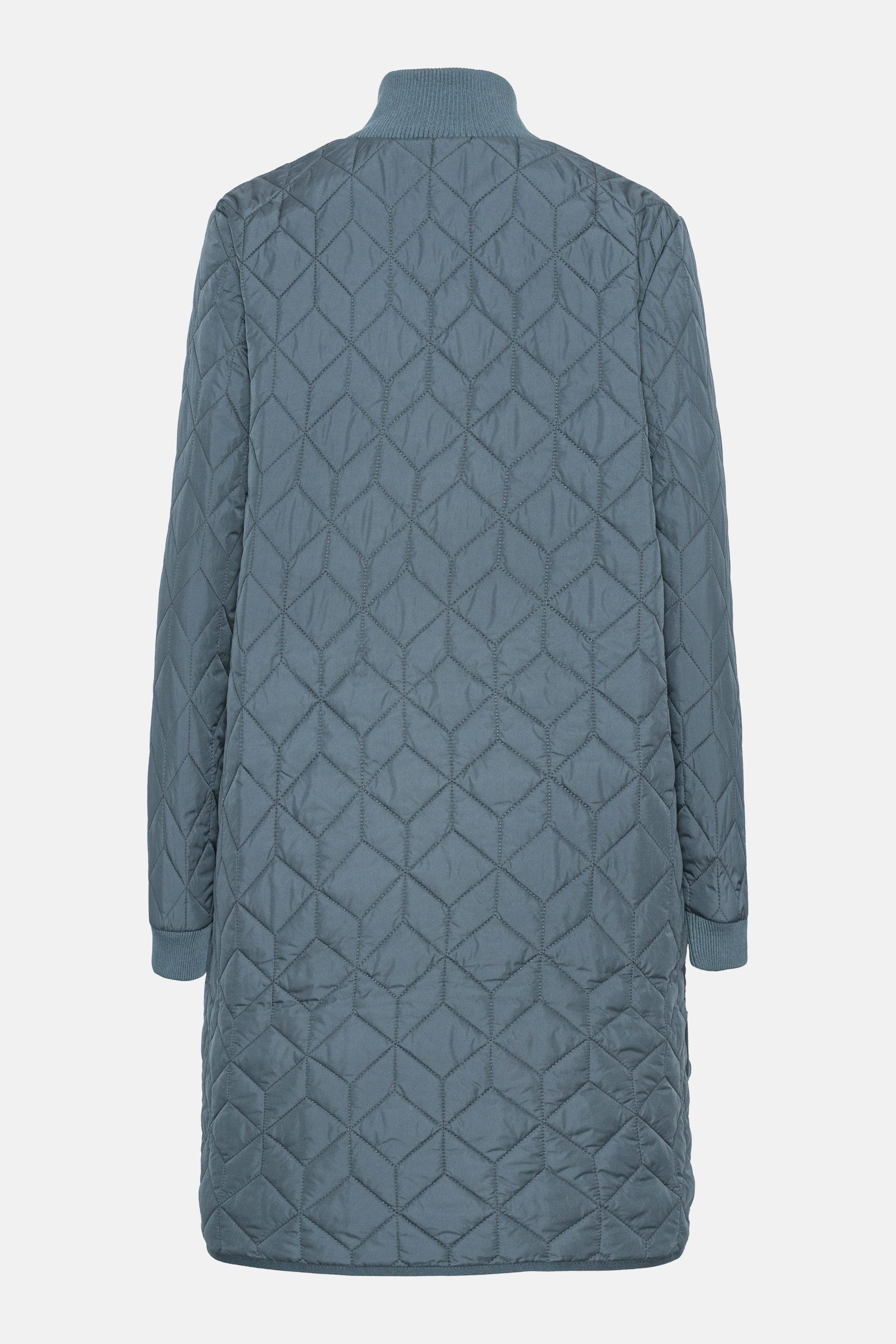 Lang Quiltet Jakke - Ombre Blue
